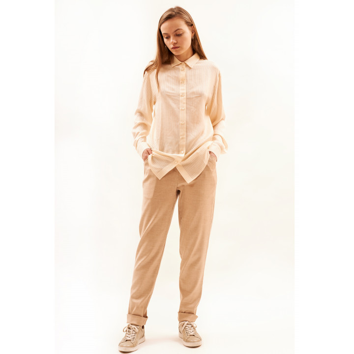 Trousers "Djad" beige color