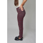 Trousers "Valentine" navy blue color in a cage
