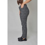 Trousers "Valentina" red color with stripes