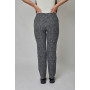 Trousers "Valentina" red color with stripes