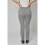 Trousers "Valentina" black and white color in a cage