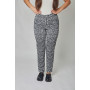 Trousers "Valentina" black and white color