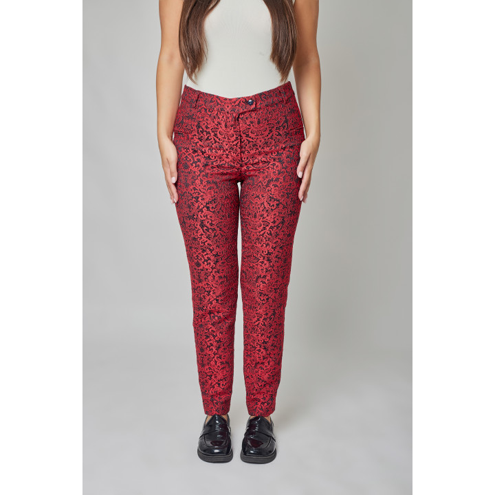 Trousers "Valentina" black and white color