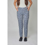 Trousers "Valentina" black and white color