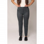 Trousers "Valentine" navy blue color in a cage