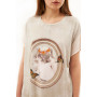 T-shirt "Zara" beige color