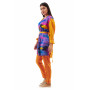 Tunic "Kiti" orange-blue color
