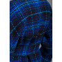 Cardigan "Alghero" black-blue color in a cage
