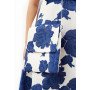 Dress "Faenza-2" white color with a floral print