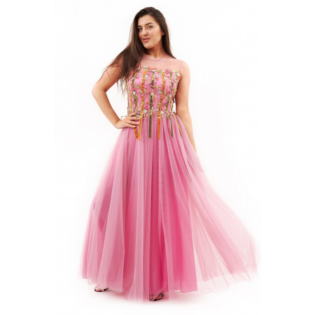 Dress "Vereniya-1" pale pink color