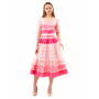 Dress "Valerie" pink color with stripes