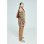 Short coat "Miranda" beige color