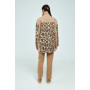 Short coat "Miranda" beige color