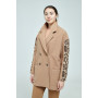Short coat "Miranda" beige color