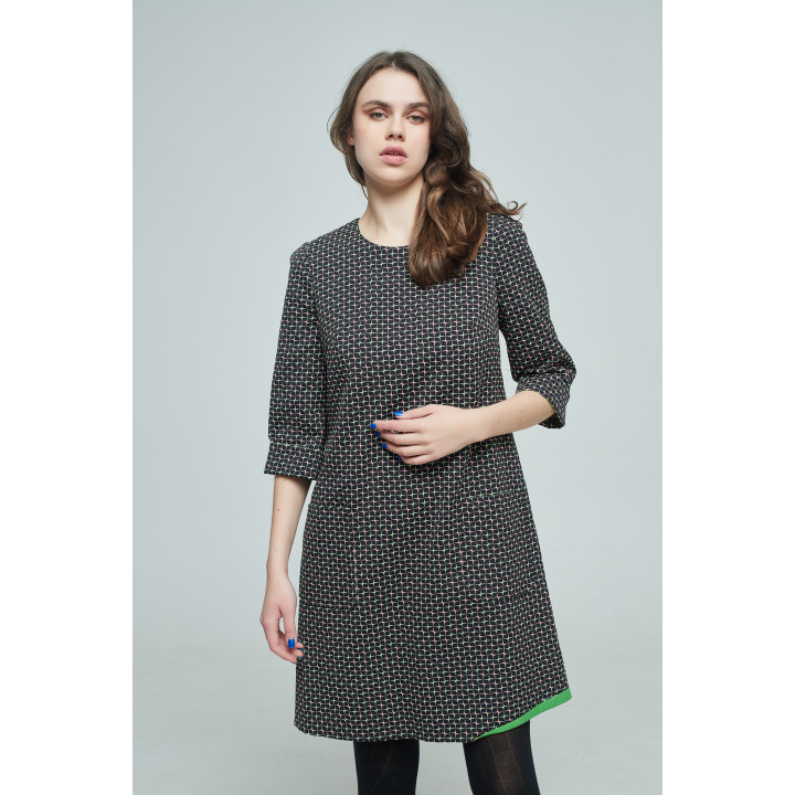 Dress "Abbil-7" dark blue color