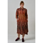Shirt "Deina-8" terracotta color with fringe