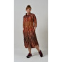 Shirt "Deina-8" terracotta color with fringe