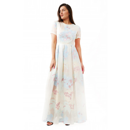 Dress "Victoria" milky color