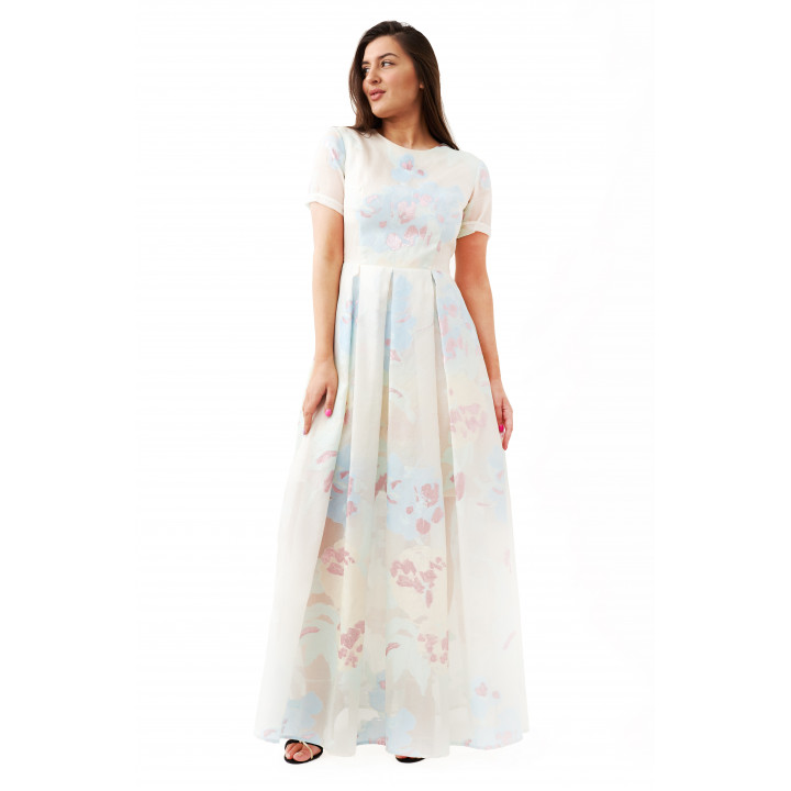Dress "Victoria" milky color
