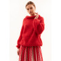 Knitted sweater from royal mohair