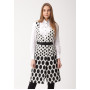 Dress "Eveline" black color with peas