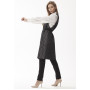 Dress "Eveline" black color with peas