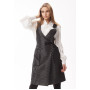 Dress "Eveline" black color with peas