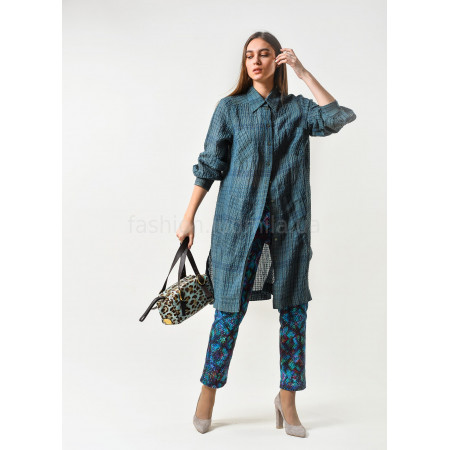 Shirt "Louise" aqua color
