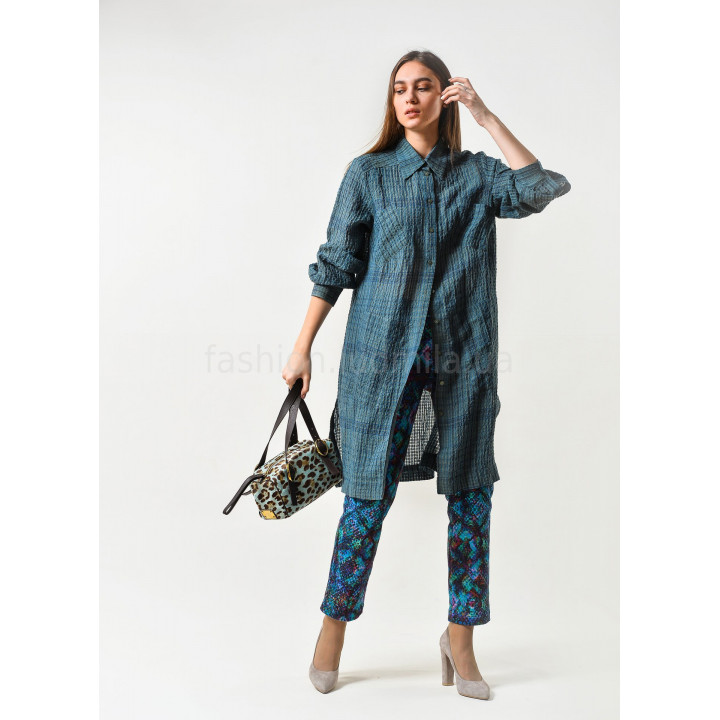 Shirt "Louise" aqua color