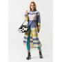 Shirt "Deina-8" milky-colored with colored stripes