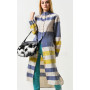 Shirt "Deina-8" milky-colored with colored stripes