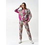 Trousers "Sport" milky color with a floral print