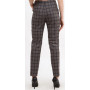Trousers "Rose" gray color in a cage