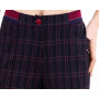 Trousers "Audrey" black in a cage
