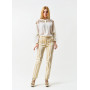 Trousers "Valentina" beige color with stripes