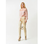 Trousers "Valentina" beige color with stripes