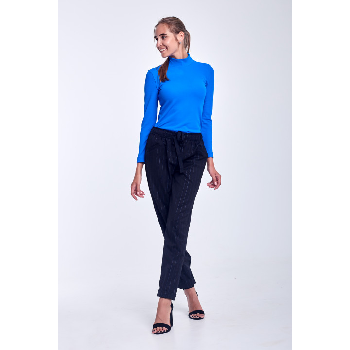 Trousers "Djad" black color with stripes