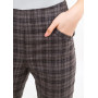 Trousers "Rose" gray color in a cage