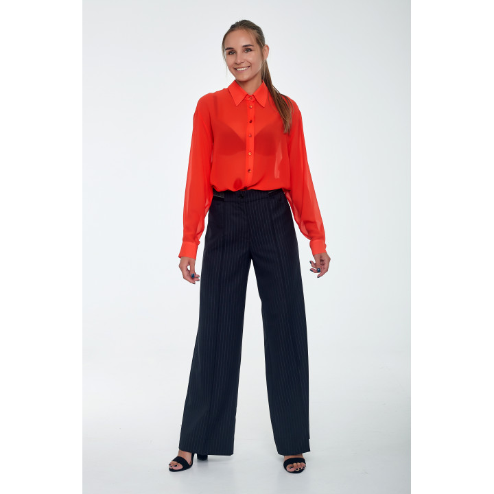 Trousers "Audrey" black striped color