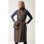 Vest "Maria" with printed jacquard