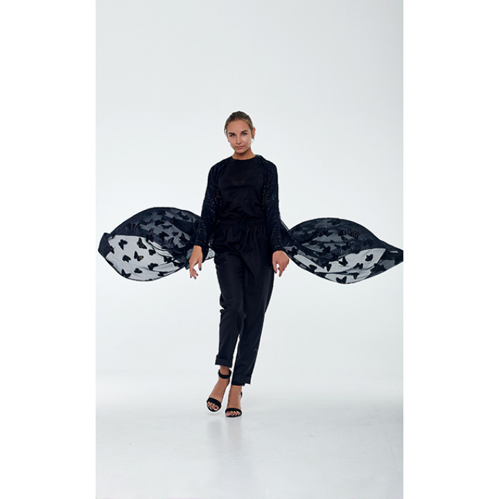Cape "Trisha" black color