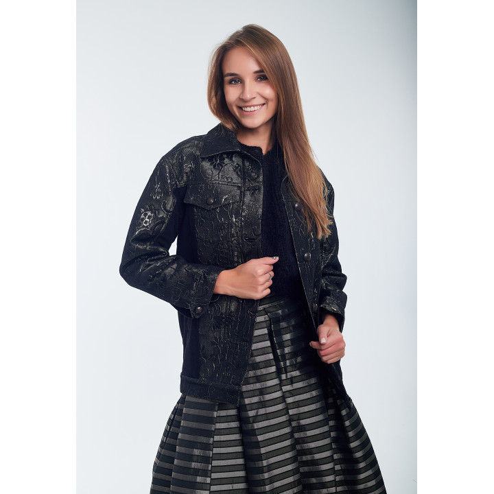 Jacket "Agatha" black color