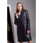 Coat "Merelin" black with dusting