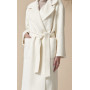 Coat "Francis" milky-colored made of alpaca wool