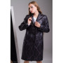 Coat "Merelin" black with dusting