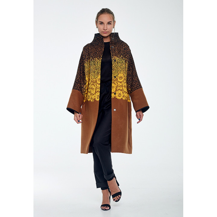 Coat "Selesta" brown color