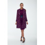Coat "Velegia" burgundy color