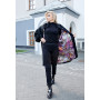 Coat "Selesta" black color