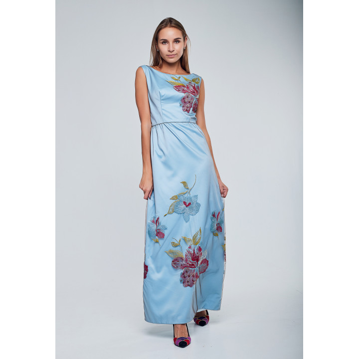 Dress "Jeanne" blue color