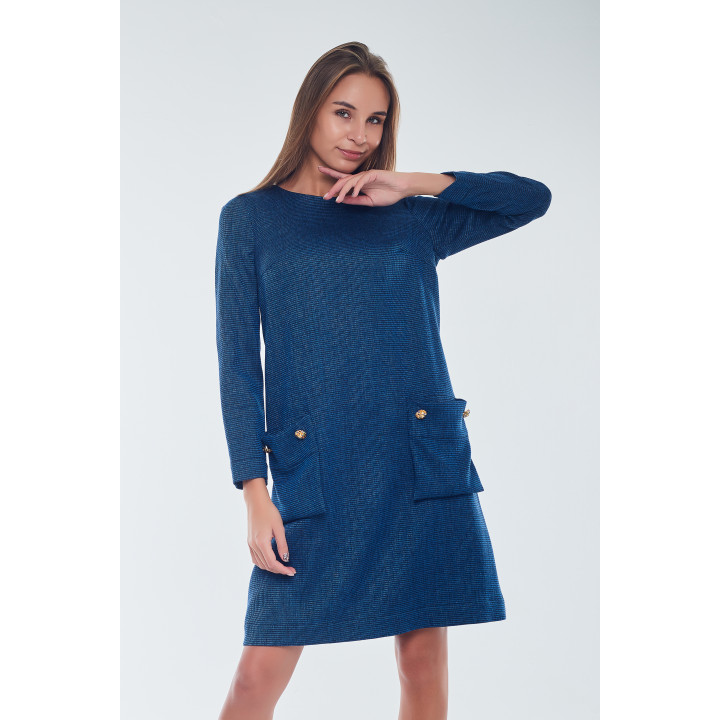 Dress "Shelley" blue color